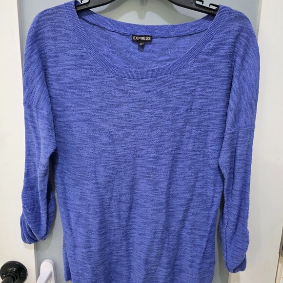 Express Lightweight Blue Sweater Top Women’s M | Soft Knit, Casual Minimalist - Picture 1 of 8